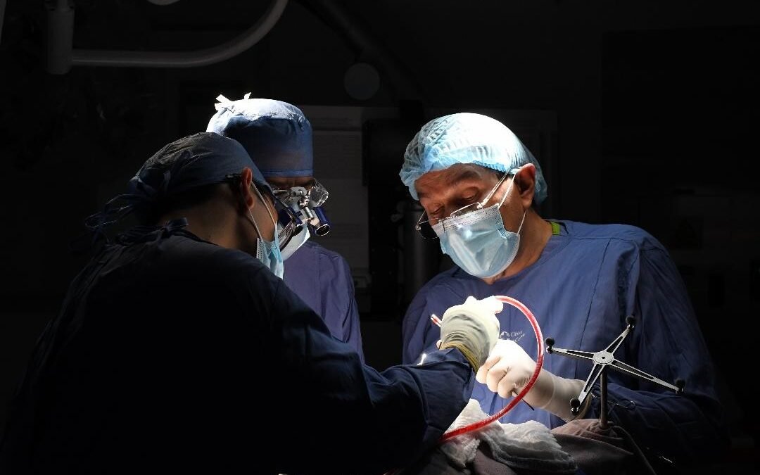 Fucsia en el quirófano: así brilla un tumor cerebral antes de ser extirpado