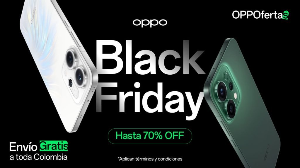 OPPOfertas: la campaña de Black Friday de OPPO con descuentos de hasta el 70%